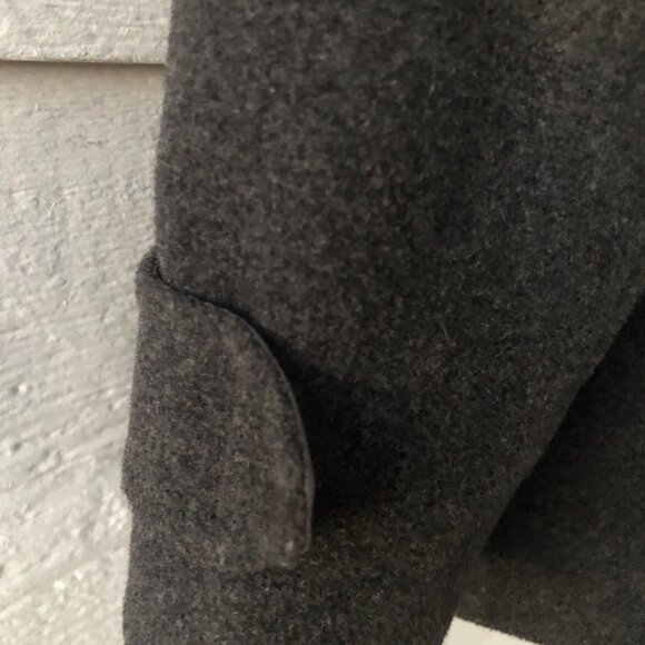 Kenneth Cole Reaction Size 8 Double Breasted Fitted Wool Blend Gray Jacket Coat - Picture 11 of 15